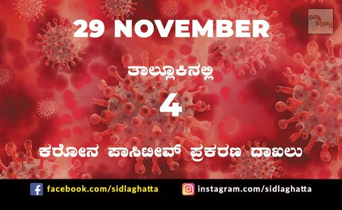 29nov3 Covid-19 sidlaghatta coronavirus Covid Positive Cases Taluk village