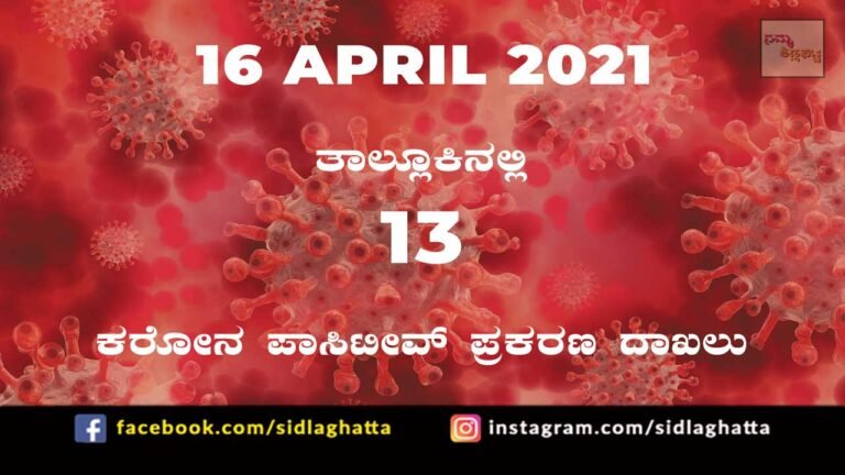 covid sidlaghatta coronavirus cases covid-19 april 16