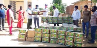 Sidlaghatta Hakki Pikki Colony Ration Kits Distribution