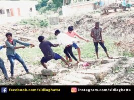 Kundalagurki Sidlaghatta village Pond cleaning