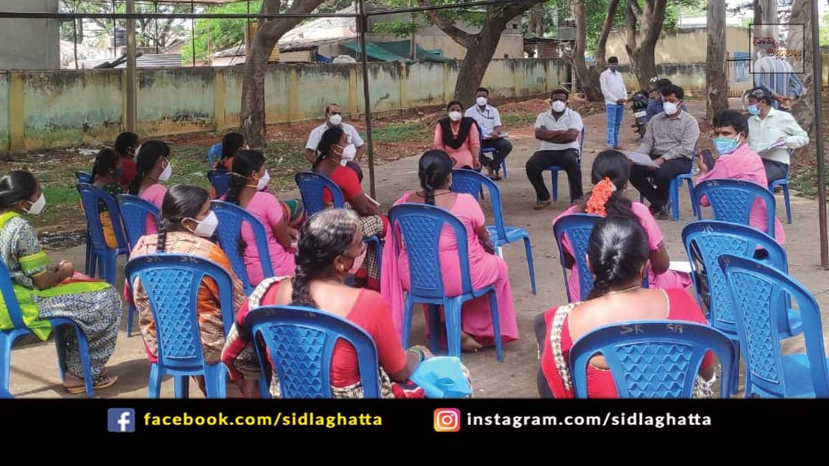 23may1 Sidlaghatta Melur Covid-19 Task Force Meeting