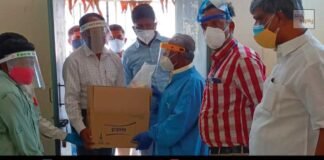 V Muniyappa Visit Sidlaghatta Covid Care Centres