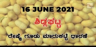 Sidlaghatta silk Cocoon Market Daily Rate