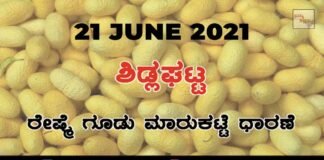 Sidlaghatta silk Cocoon Market Daily Rate