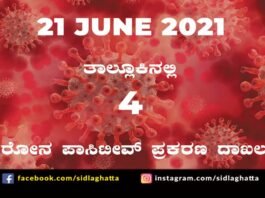 Sidlaghatta Covid-19 Positive covid sidlaghatta Taluk coronavirus cases june 21