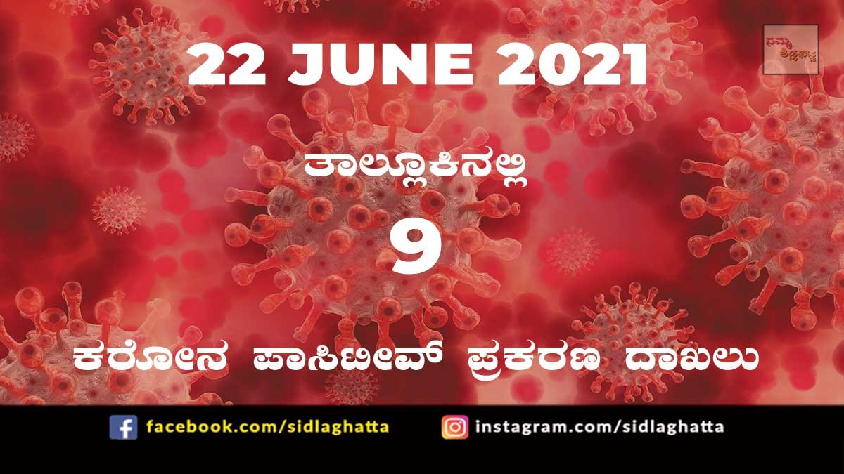 22jun4 Sidlaghatta Covid-19 Positive covid sidlaghatta Taluk coronavirus cases june 22