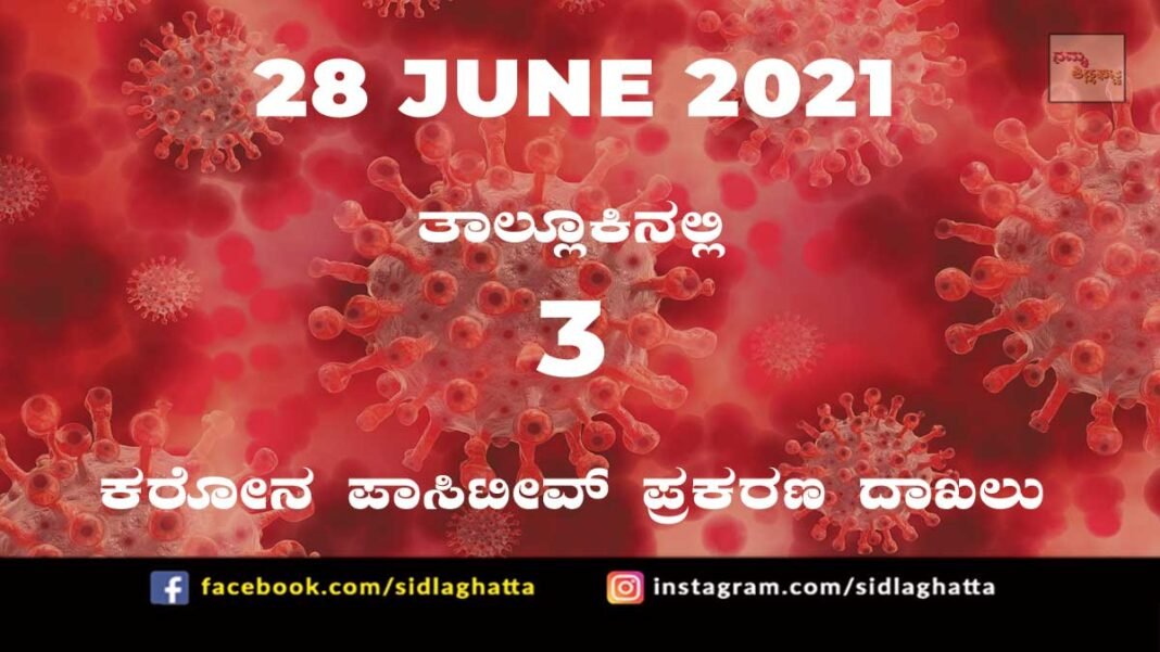 Sidlaghatta Covid-19 Positive covid sidlaghatta Taluk coronavirus cases june 28