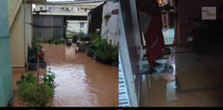 H Cross Drainage Water Clogging Sidlaghatta Taluk