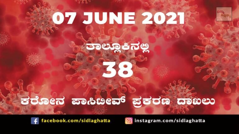 covid sidlaghatta coronavirus cases covid-19 june 7
