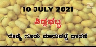 Sidlaghatta silk Cocoon Market Daily Rate