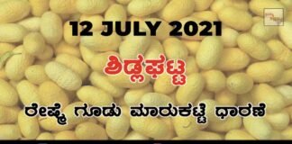 Sidlaghatta silk Cocoon Market Daily Rate