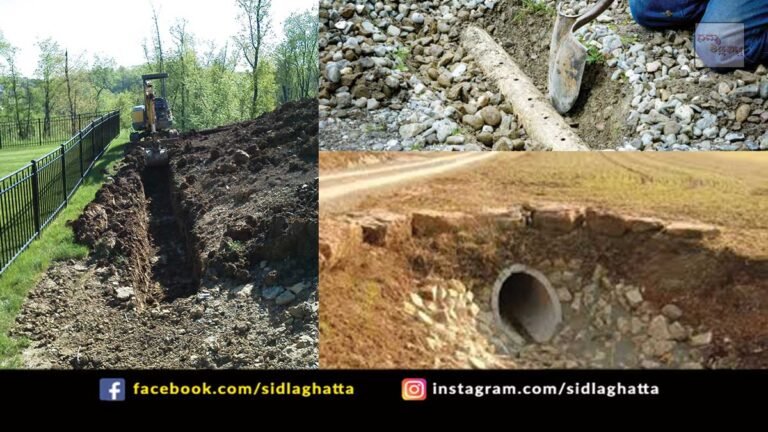 French Drain Method Agriculture