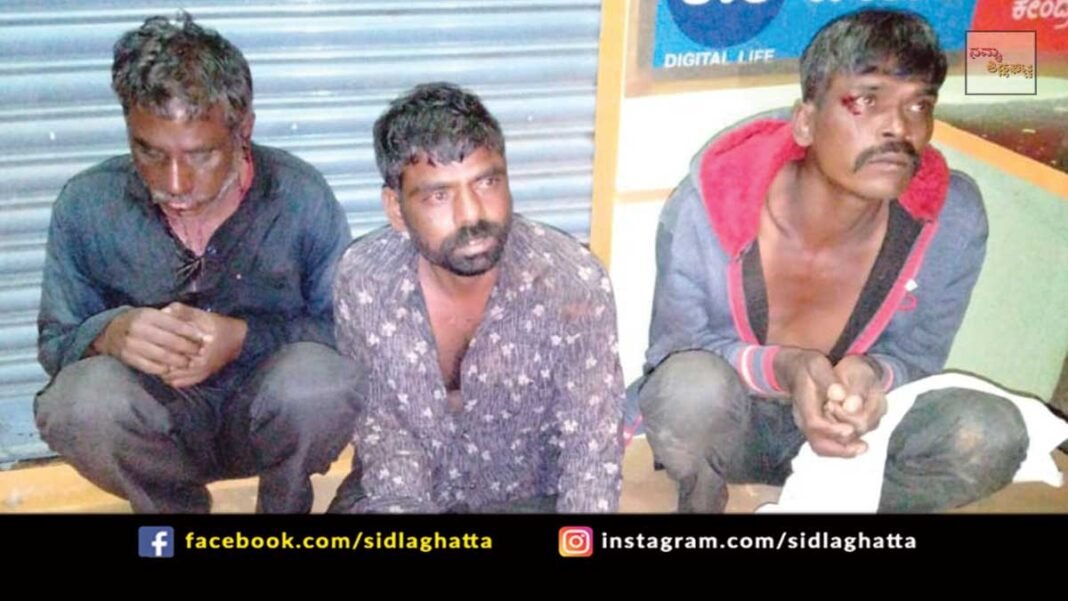 28jul4 Thieves theft Arrest Y Hunasenahalli