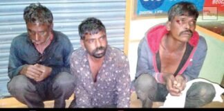 Thieves theft Arrest Y Hunasenahalli