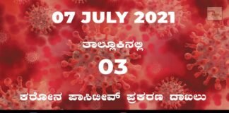 Sidlaghatta Covid-19 Positive covid sidlaghatta Taluk coronavirus cases july 7