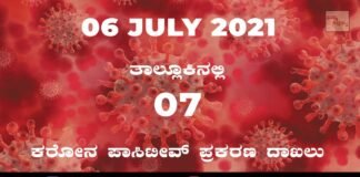 Sidlaghatta Covid-19 Positive covid sidlaghatta Taluk coronavirus cases july 6