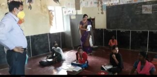 Government School Sidlaghatta covid Measures Reopen Students