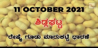 Chikkaballapur District Sidlaghatta silk Cocoon Market Daily Rate