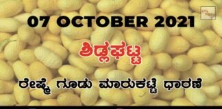 Chikkaballapur District Sidlaghatta silk Cocoon Market Daily Rate
