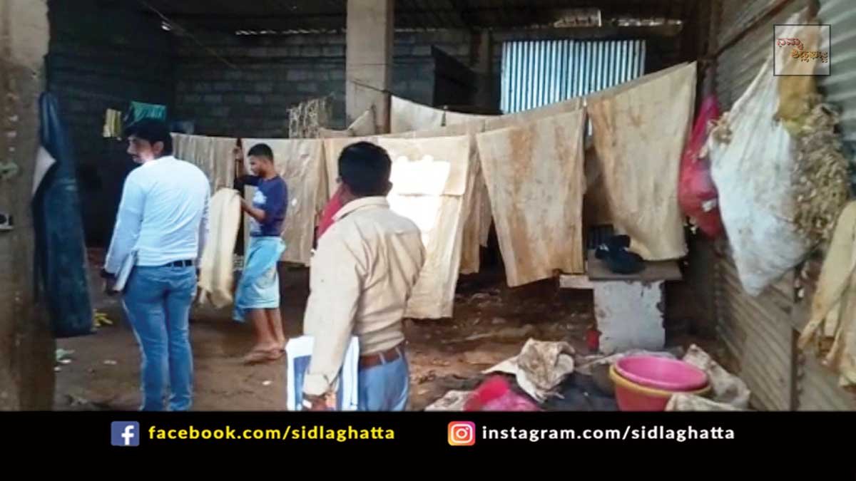 16nov2a Sidlaghatta Unauthorised Silk cocoon Pupa Factory Closure