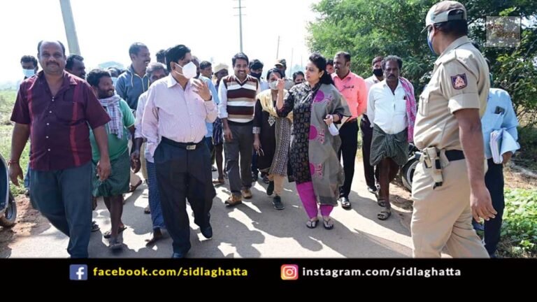 Sidlaghatta Rain Govt Team Visit