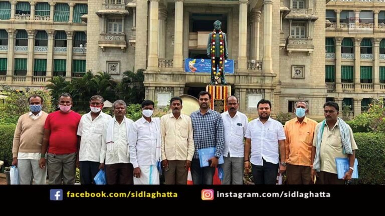 Sidlaghatta Farmers Rain Crop Loss Government Karnataka Vidhana Soudha Visit for Compensation