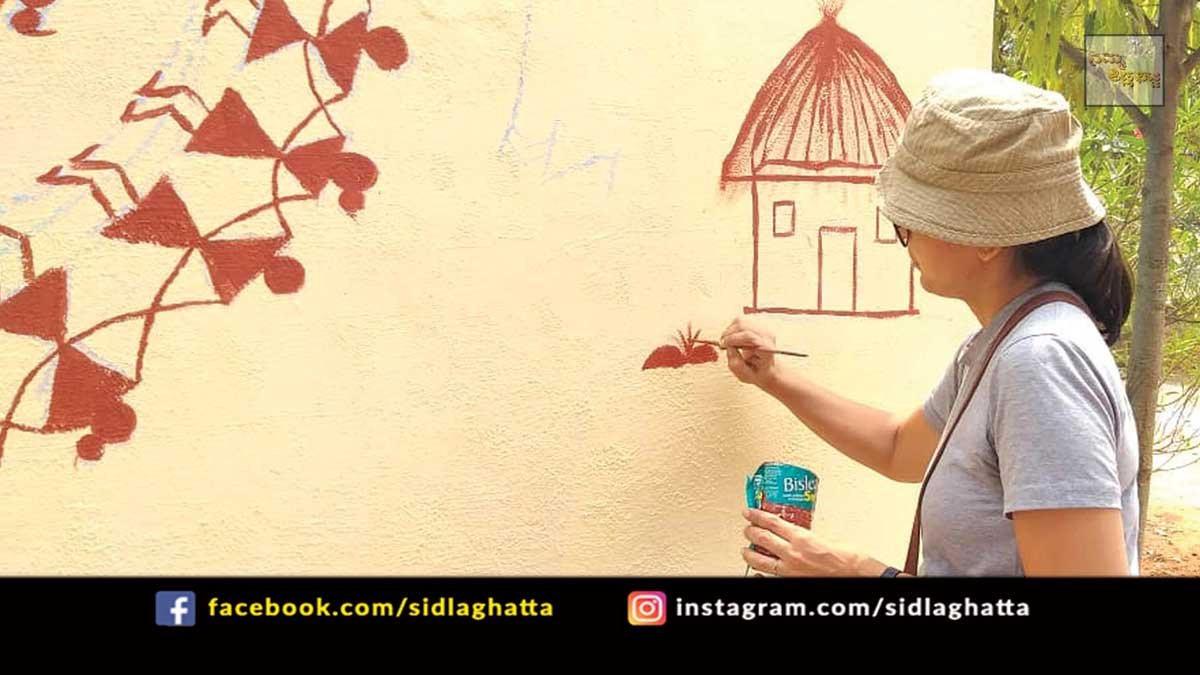Warli Painting on Government School Walls