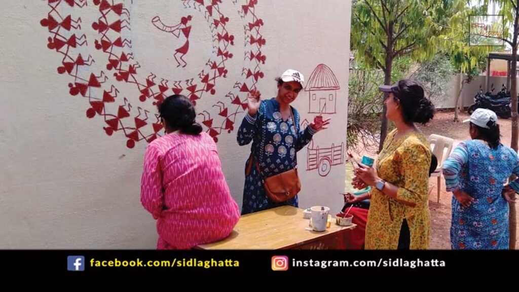 Warli Painting on Government School Walls