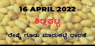 Sidlaghatta silk Cocoon Market Rate Today