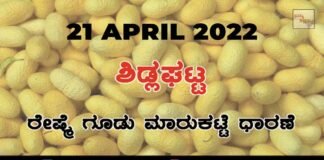 Sidlaghatta silk Cocoon Market Rate Today