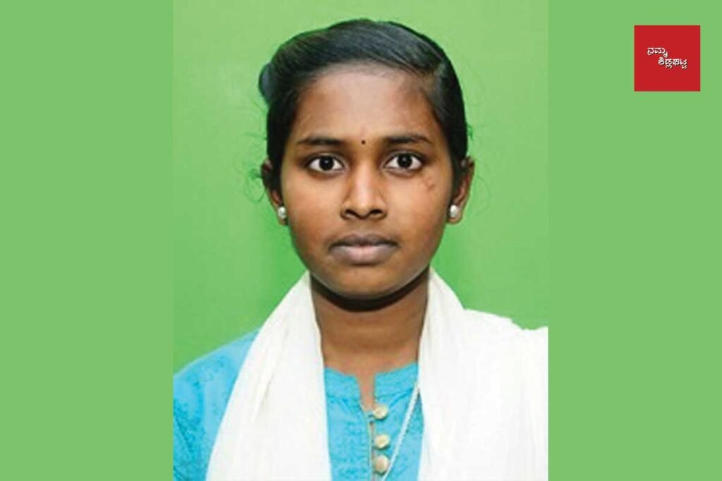 SSLC Revaluation Topper Nidhishree from The Crescent School Sidlaghatta