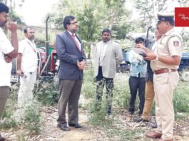 District Judge Visit Dibburahalli Police Station
