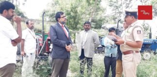 District Judge Visit Dibburahalli Police Station