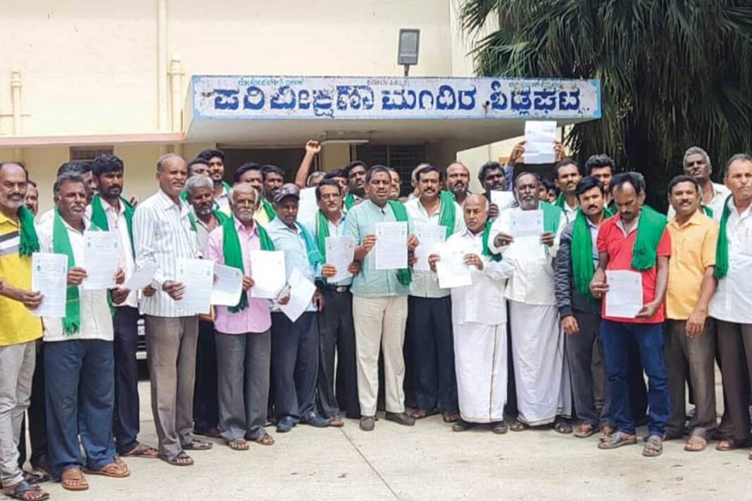 Sidlaghatta Farmers Vidhana soudha Chalo