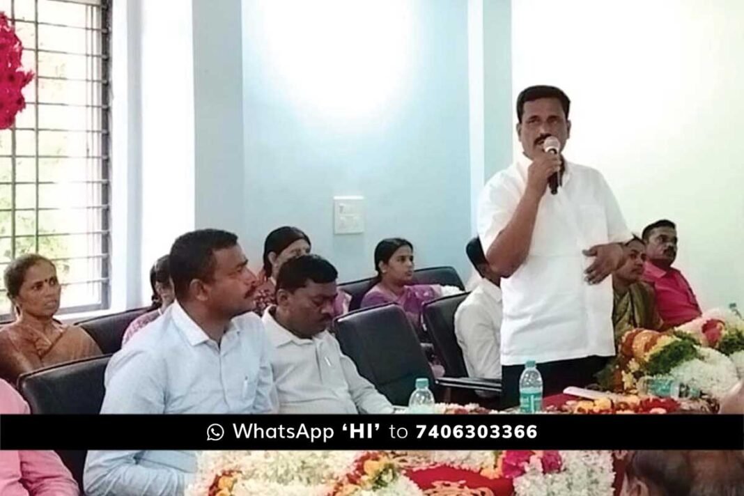 Sidlaghatta Mallur Grama Panchayat building Anganwadi Inauguration by MLA B N Ravikumar