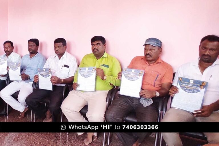 Sidlaghatta Dalit Leader Murder Protest