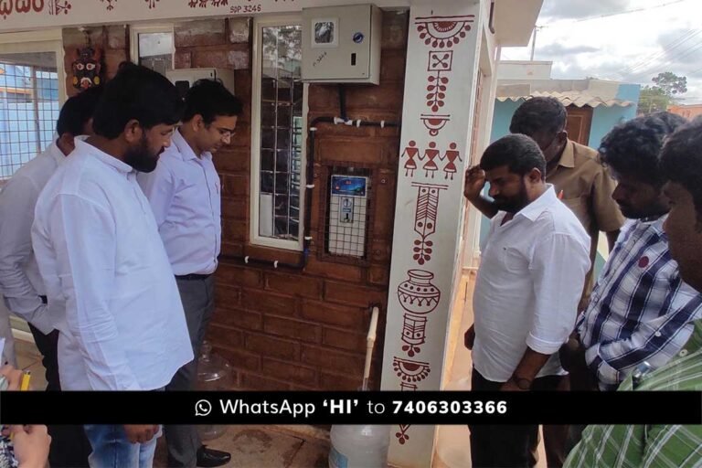 Sidlaghatta Anur NREGA Jal Shakti Jal Jeevan Scheme Inspection