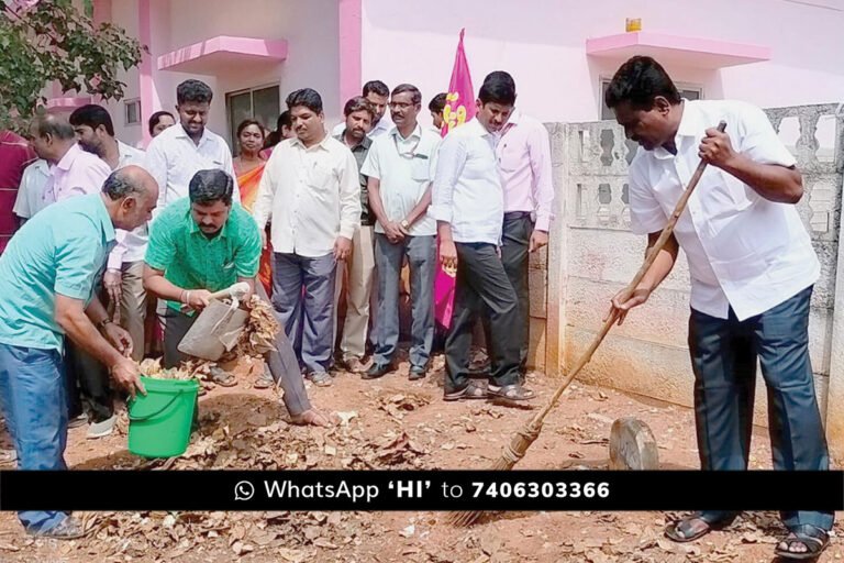 Gandhi Jayanti Railway Station surrounding cleaning