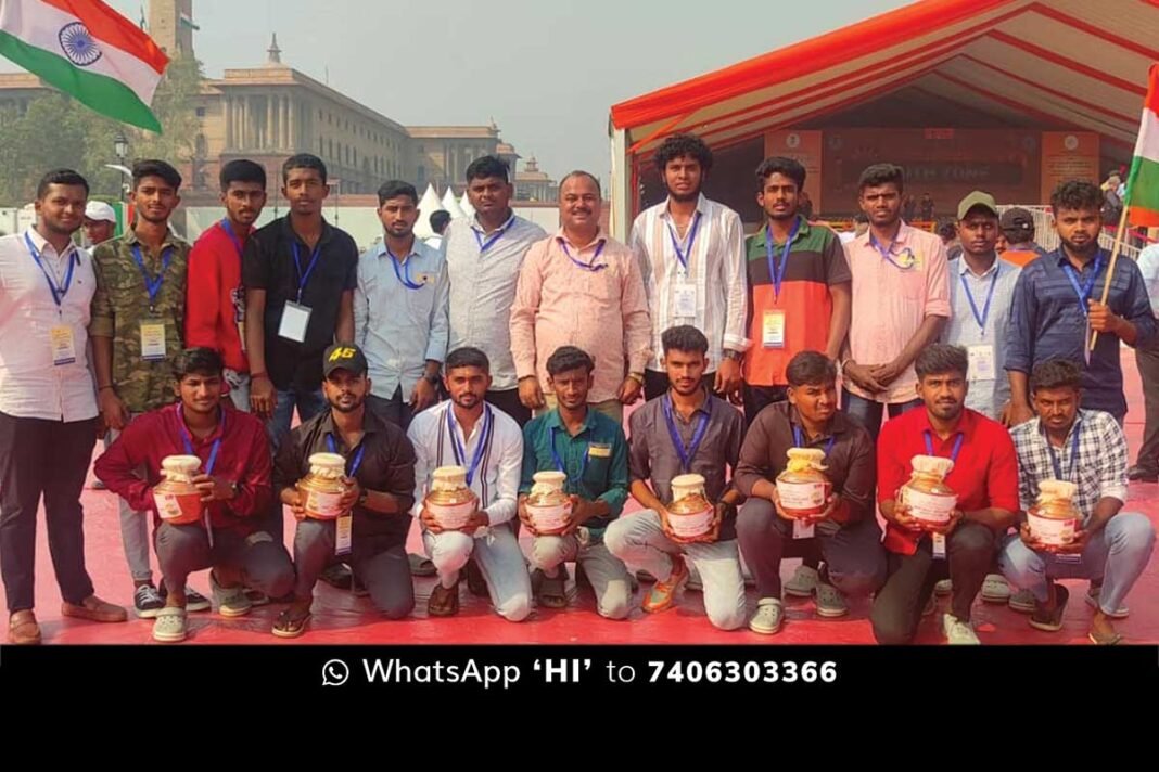 Sidlaghatta Meri Mati Mera Desh Amrit Kalash Yatra Reaches New Delhi
