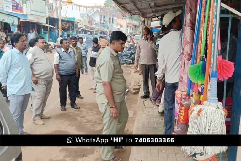 Sidlaghatta Municipality Footpath Encroachment clearance