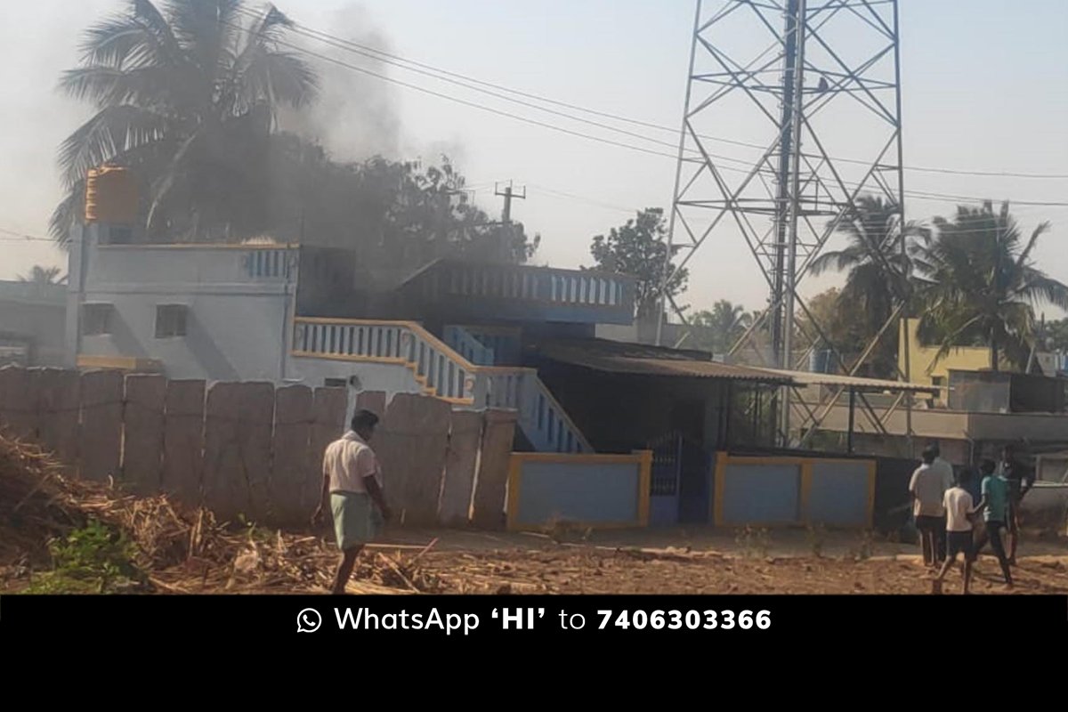 31Mar24SD02c Sidlaghatta Fridge Burst Explosion Fire