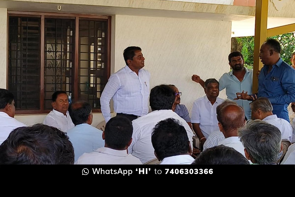 03Apr24SD02b Sidlaghatta Congress V Muniyappa Meeting