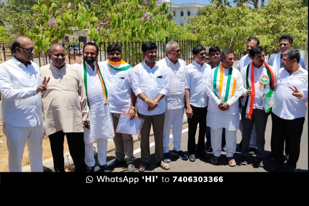 04Apr24SD02b Kolar Congress Candidate Gowtham Nomination