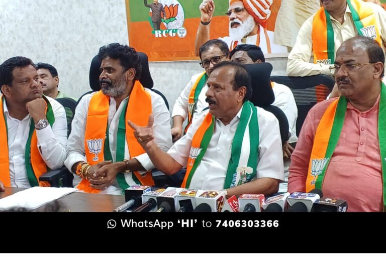 Sidlaghatta BJP D V Sadanandagowda Press Meet