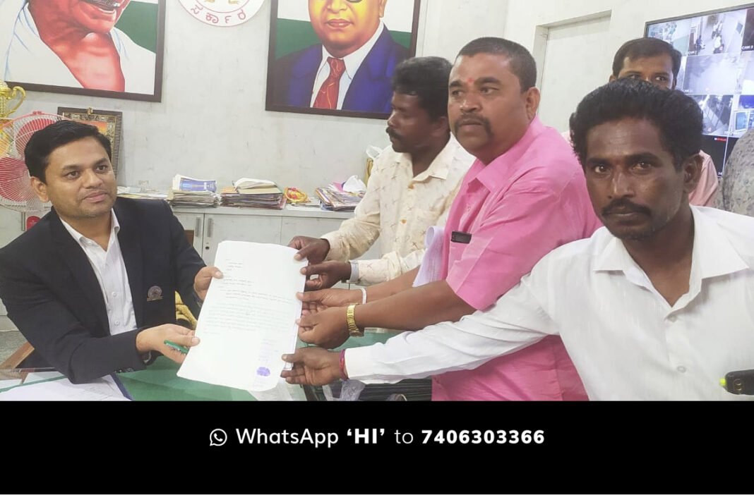 Sidlaghatta Villagers Complaint Tehsildar