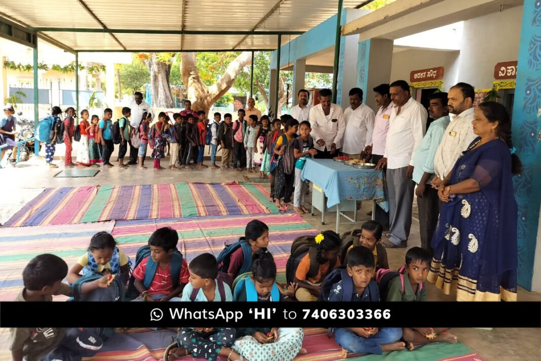 Sidlaghatta Children Return to Government Schools as new academic year begins