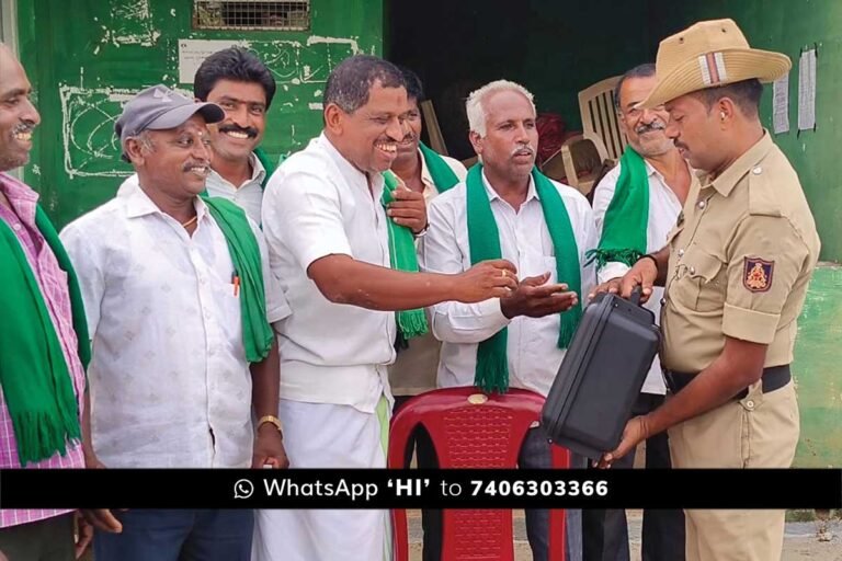 Sidlaghatta Farmers Protest Drone Survey