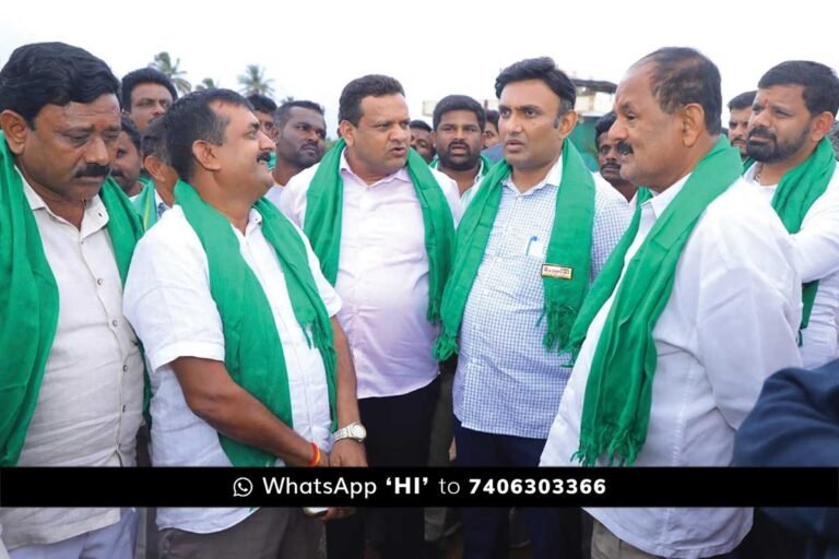 Sidlaghatta KIADB Land MP Dr K Sudhakar Visit