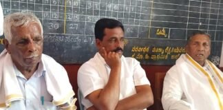 Minister KH Muniyappa press meet at Melur Sidlaghatta
