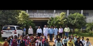 Sidlaghatta First grade college Akshara Jyoti Yatra